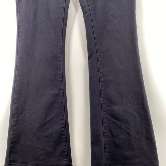 Thyme Jeans Women's Medium Maternity Full-belly Panel Black Purple Denim Pockets - Picture 3 of 11